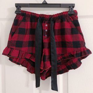 Abercrombie & Fitch Ruffle Hem Pajama Shorts